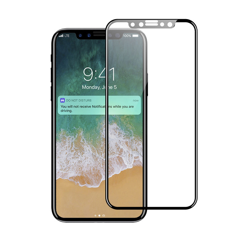 Protecteur d'écran en verre trempé à couverture complète incurvée pour iPhone X / Xs / 11 Pro Protecteur d'écran en verre trempé à couverture complète incurvée pour iPhone X / Xs / 11 Pro